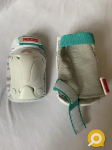 Комплект защиты белый из 3-х предметов (локти, запястья, колени) Roces Protection Set. Размер М