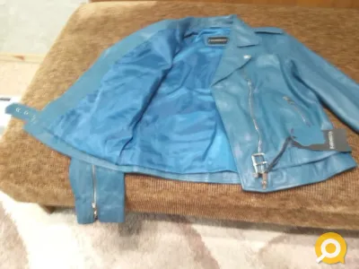 Куртка косуха женская 46 размер новая из овечьей кожи с биркой — как в магазине