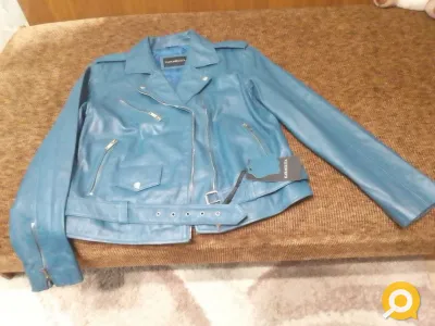 Куртка косуха женская 46 размер новая из овечьей кожи с биркой — как в магазине