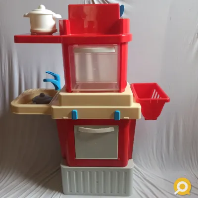 Кухня детская с детской посудой (Полесье, Беларусь) + 2 набора "Продукты" в подарок