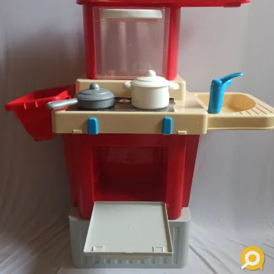 Кухня детская с детской посудой (Полесье, Беларусь) + 2 набора "Продукты" в подарок