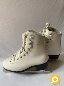 Коньки Graf Montana белые для фигурного катания. Размер 32.