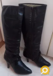 Сапоги кожаные демисезонные