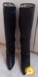 Сапоги кожаные демисезонные