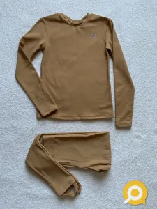 Термобелье (кофта + лосины) телесного цвета для девочки , рост 140