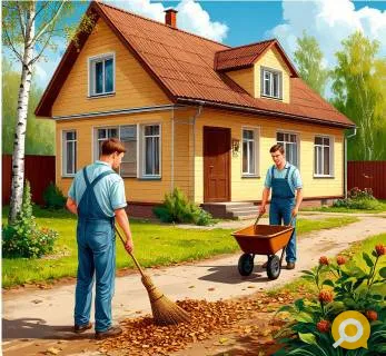 Уборка территорий в Донецке: дворы, парковки, прилегающие участки — быстро и качественно