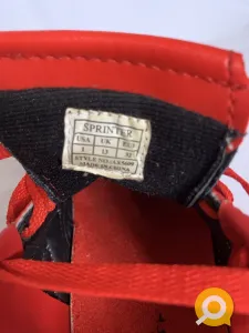 Кроссовки на шнуровке Sprinter Sport сине-красные, натуральная кожа, р. 32