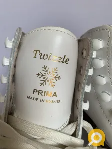 Коньки «Twizzle Prima» белые для фигурного катания. Размер 33. Производство Россия-Италия.